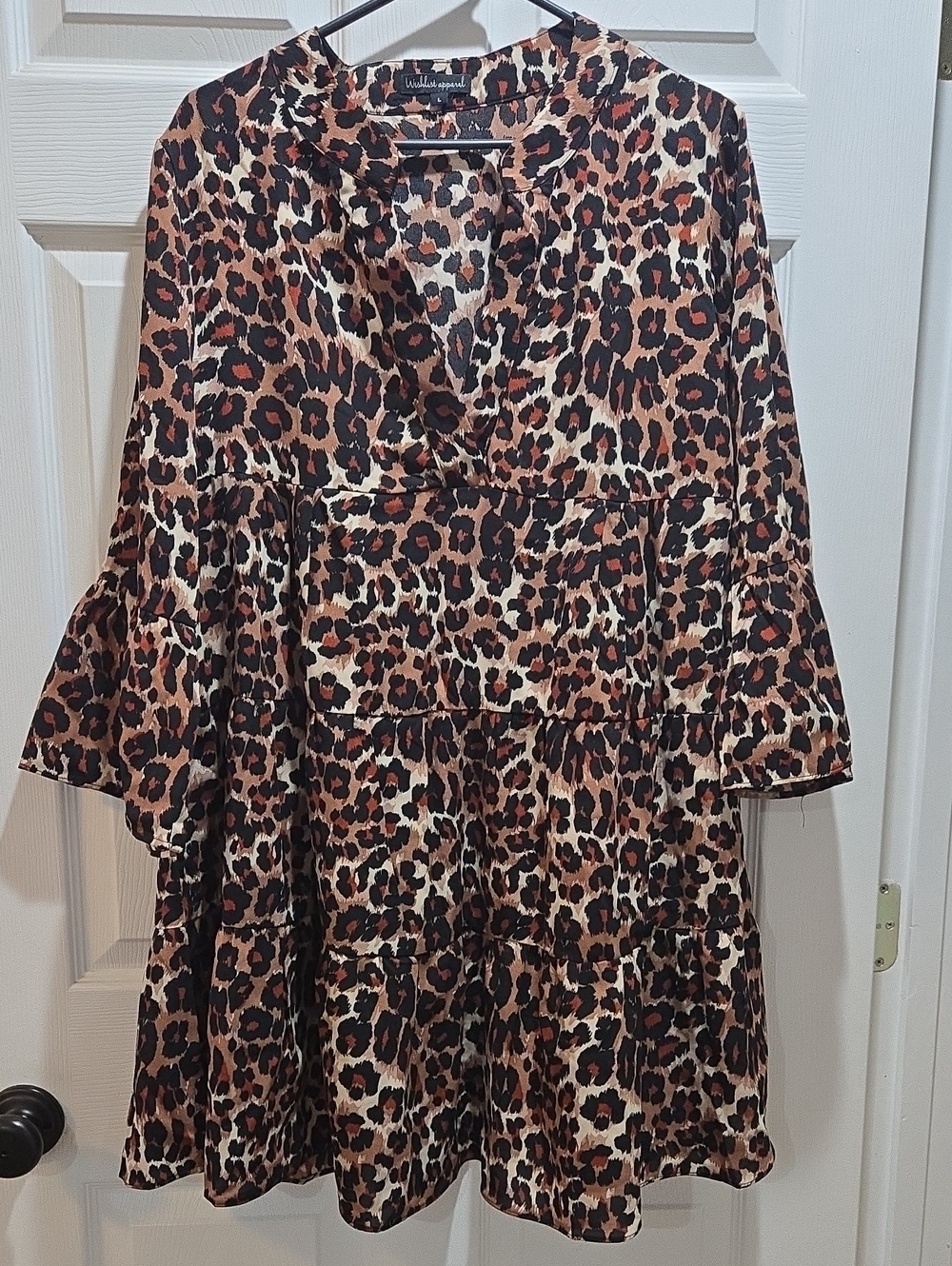 Wishlist Apparel Leopard Print Dress in Brown & Black. Large.